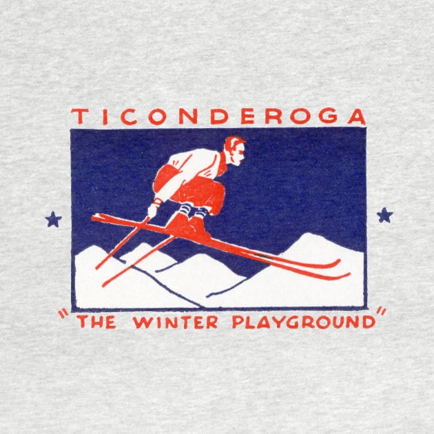 1940 Ticonderoga, The Winter Playground by historicimage